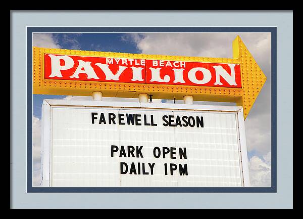 Myrtle Beach Pavilion Sign Photo by Bob Pardue Photography